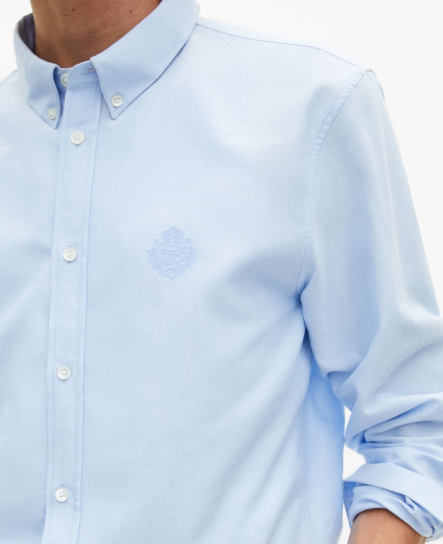 The Kooples MEN BLUE light blue formal shirt with classic collar