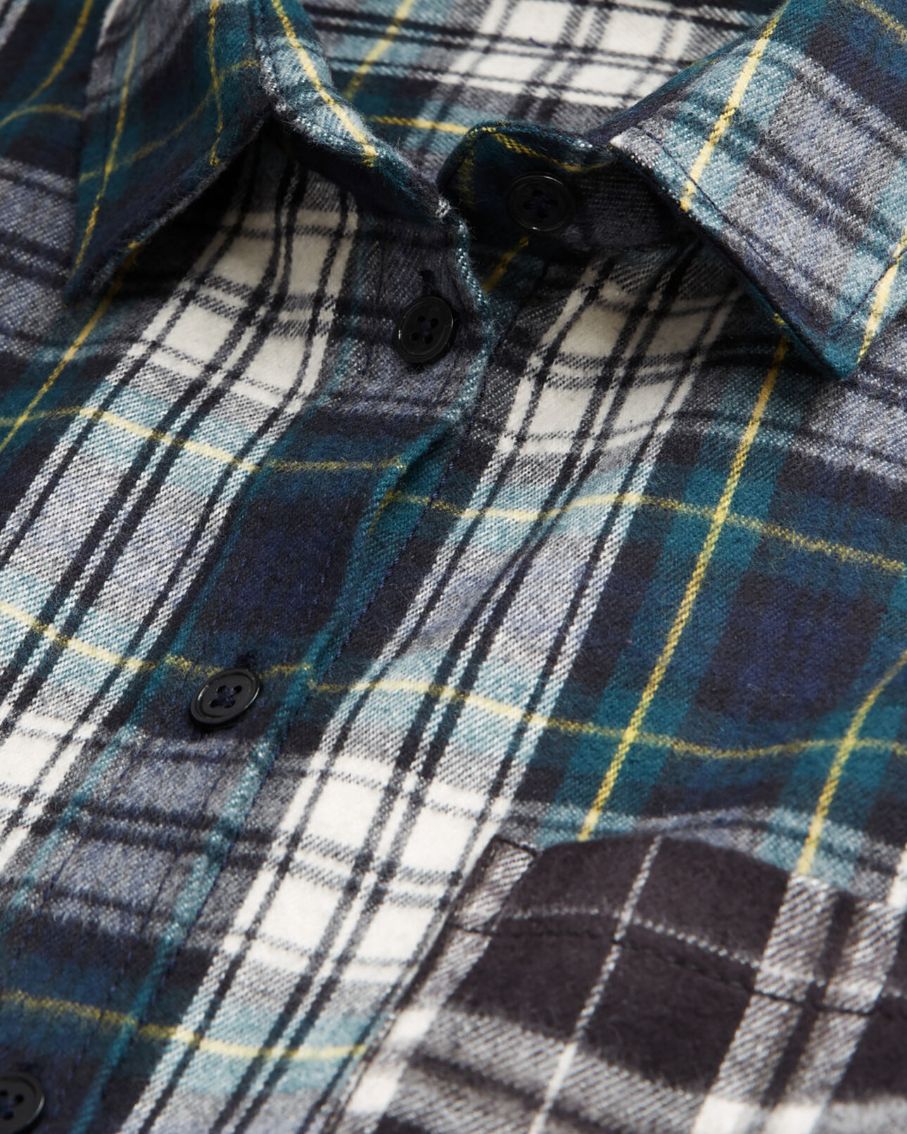 The Kooples HOMME BOTTLE GREEN chemise col classique à carreaux