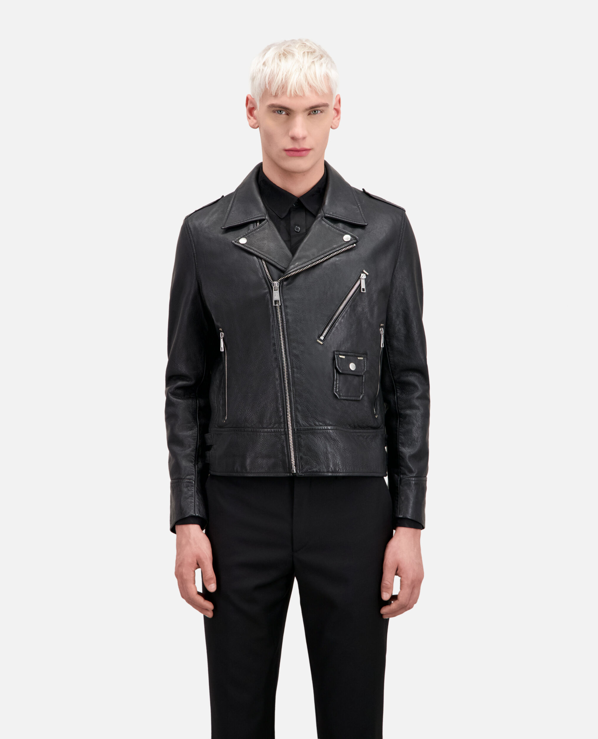 The kooples leather biker jacket top