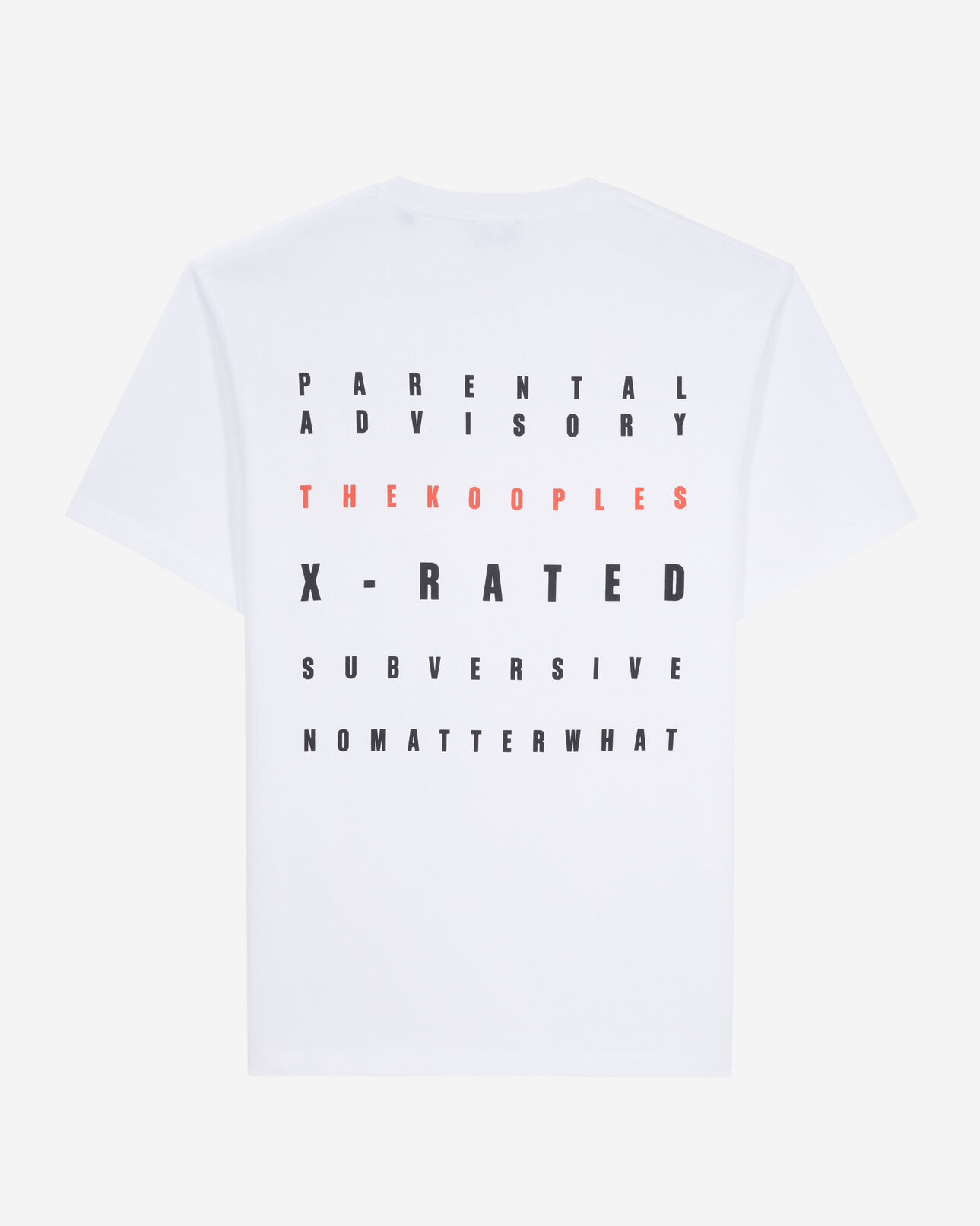 The Kooples HOMME WHITE t-shirt homme blanc avec sérigraphie x rated