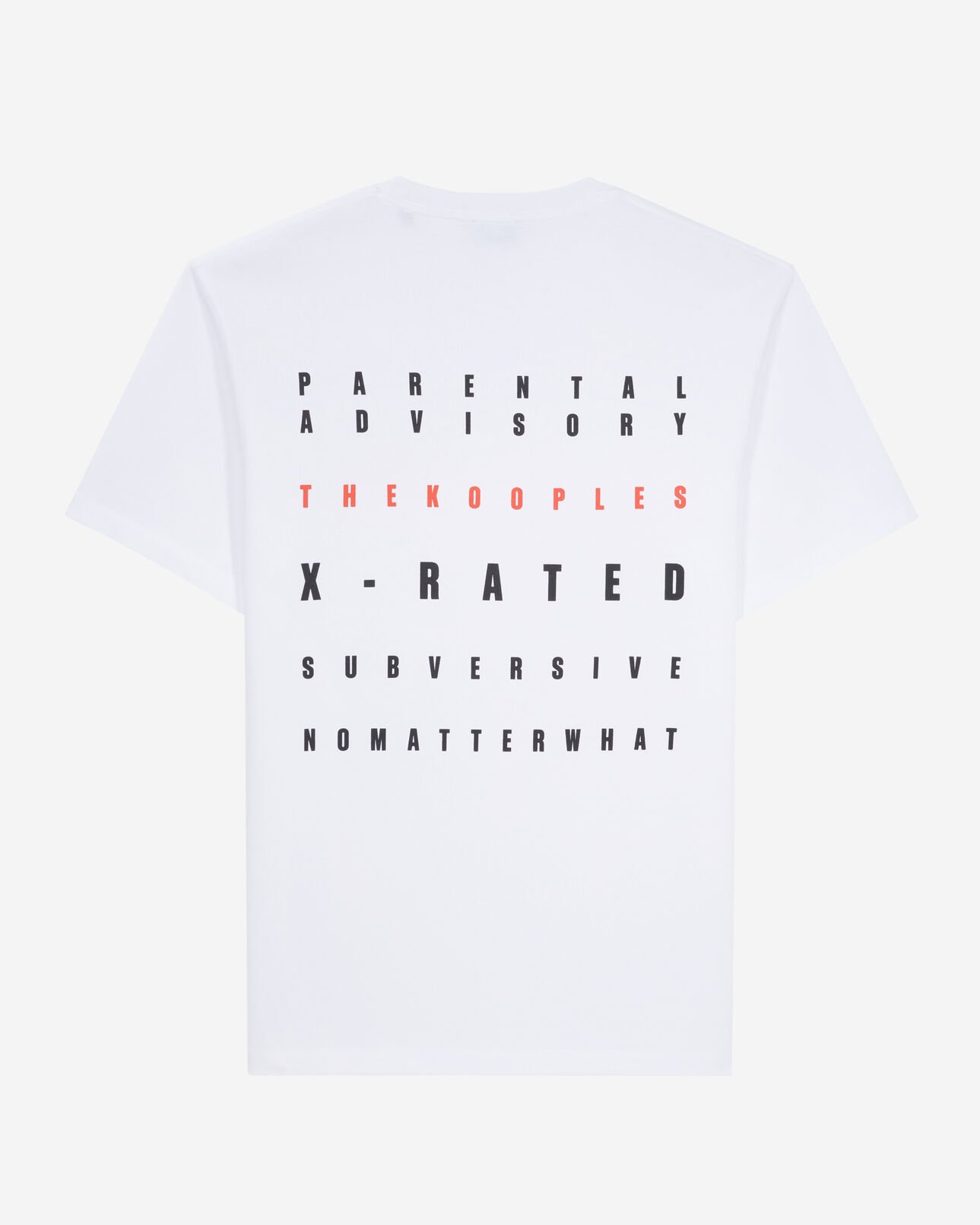 The Kooples HOMME WHITE t-shirt homme blanc avec sérigraphie x rated