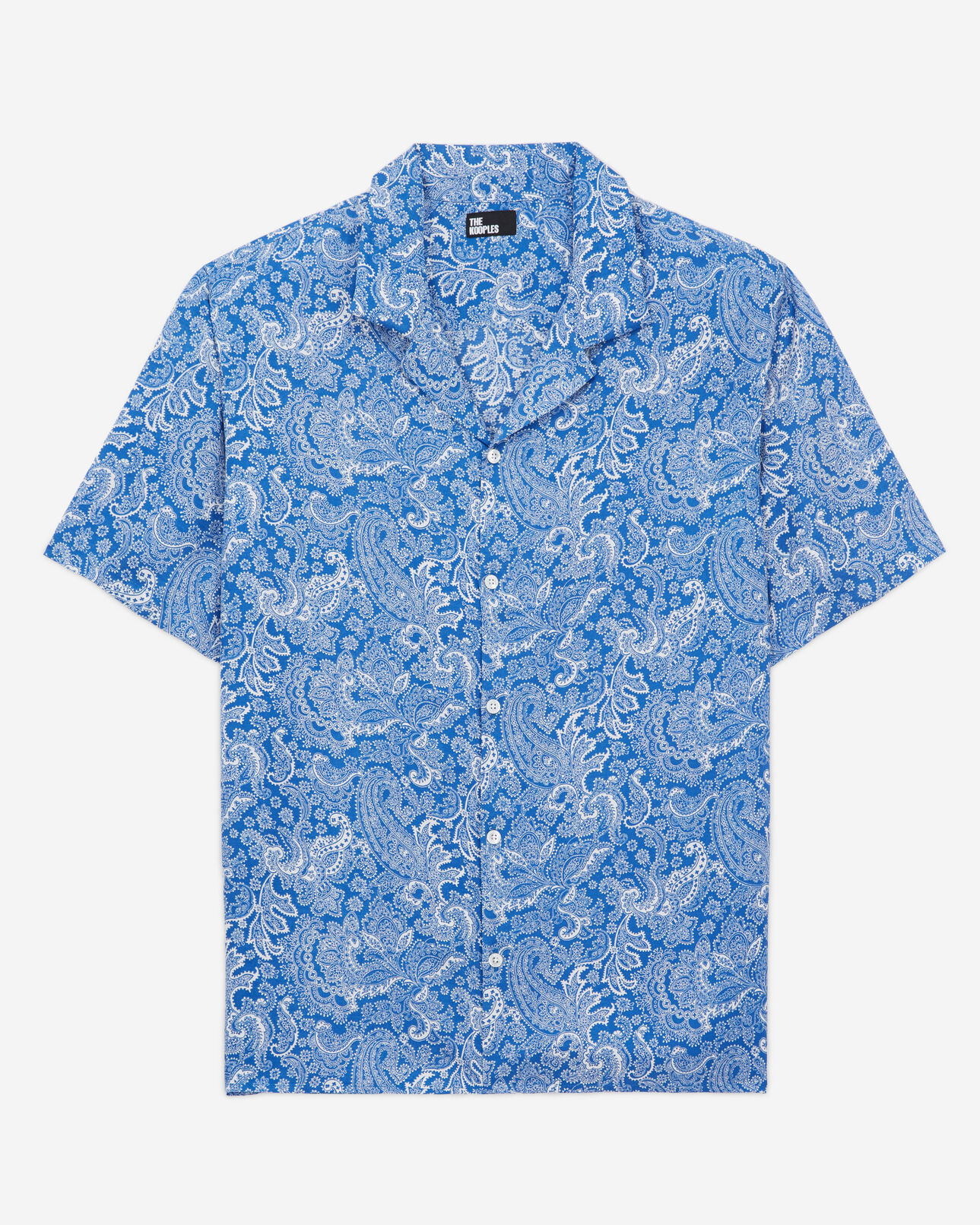 The Kooples HOMME BLUE chemise imprimée bleue