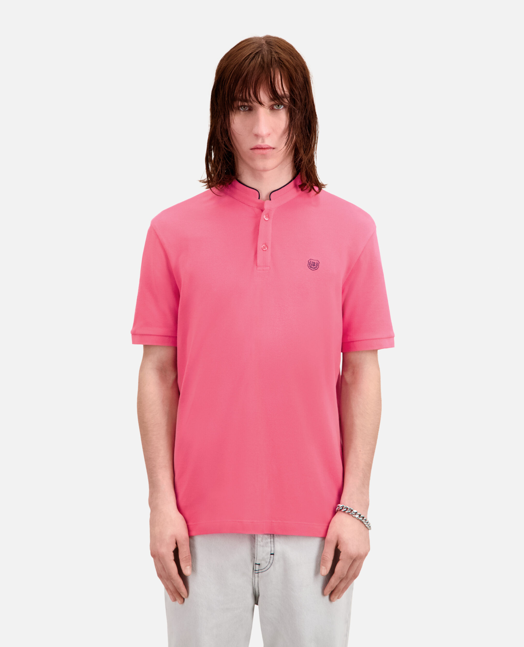 Camisa polo rosa algodón, OLD PINK, hi-res image number null