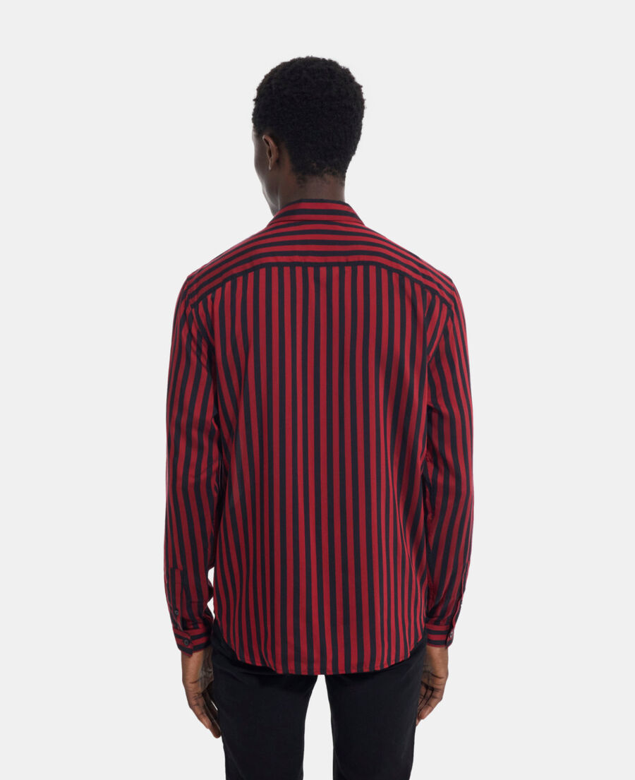 striped shirt with classic collar