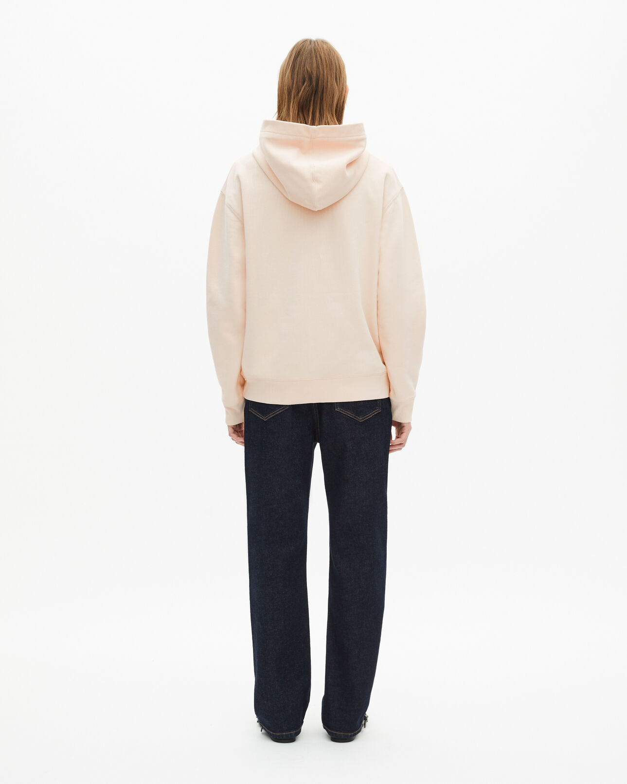 The Kooples WOMEN ECRU ecru hooded sweatshirt with screen print