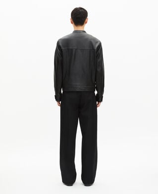 The Kooples HERREN BLACK schwarze lederjacke