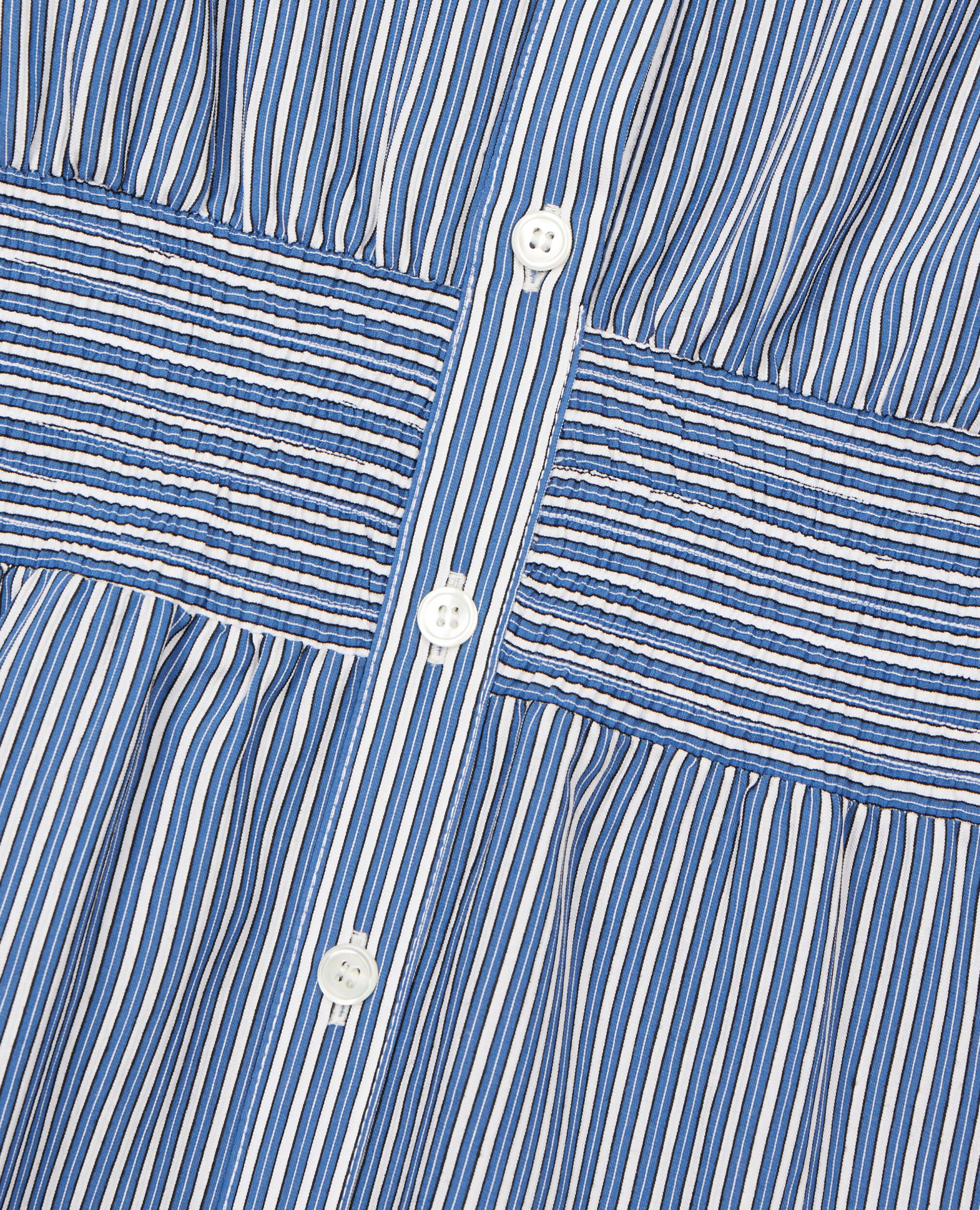 Short striped shirt dress, BLUE WHITE, hi-res image number null
