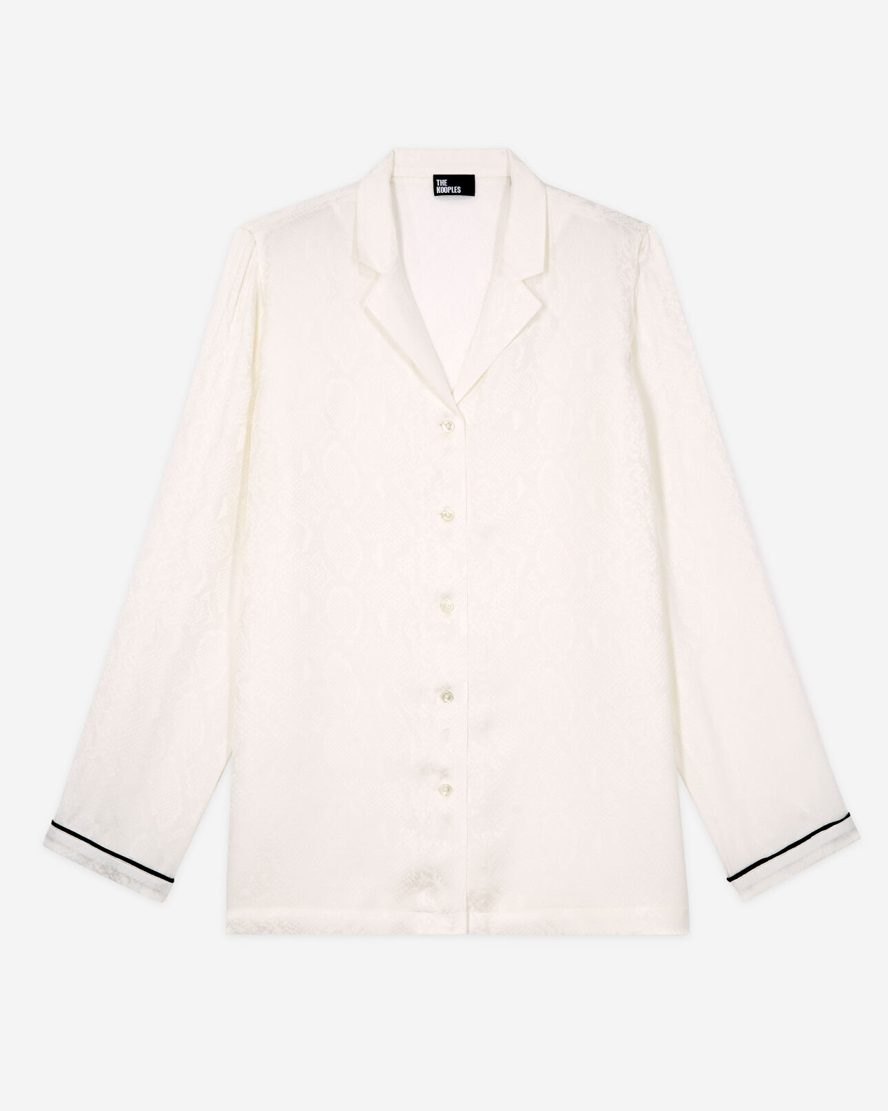 The Kooples FEMME WHITE chemise python blanc