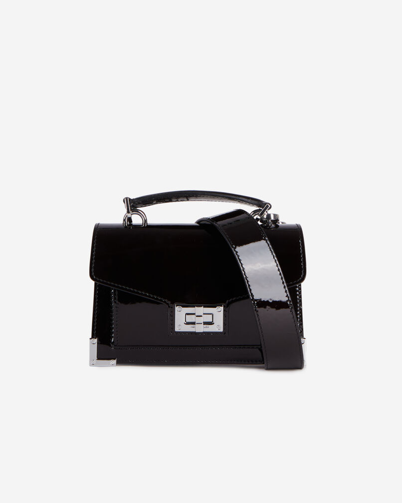The Kooples WOMEN BLACK emily new nano bag in black leather