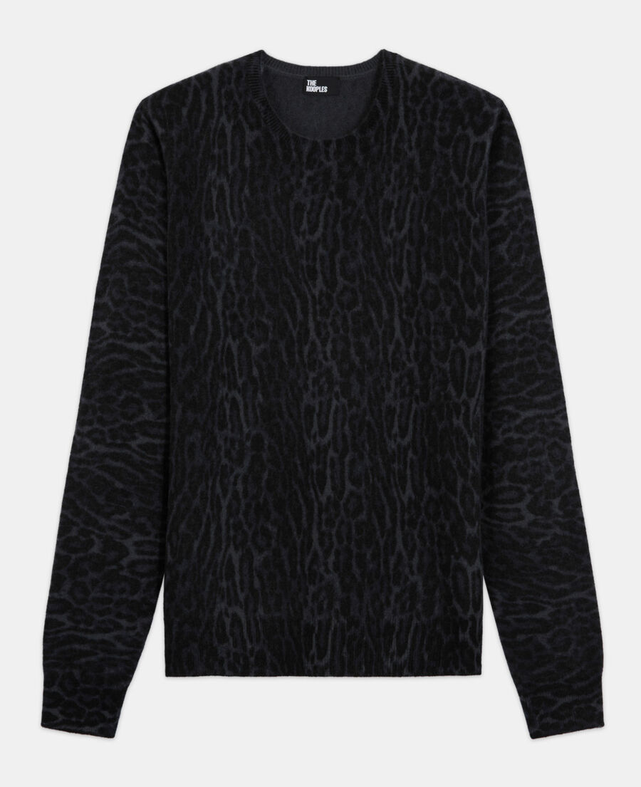 pull en cachemire léopard