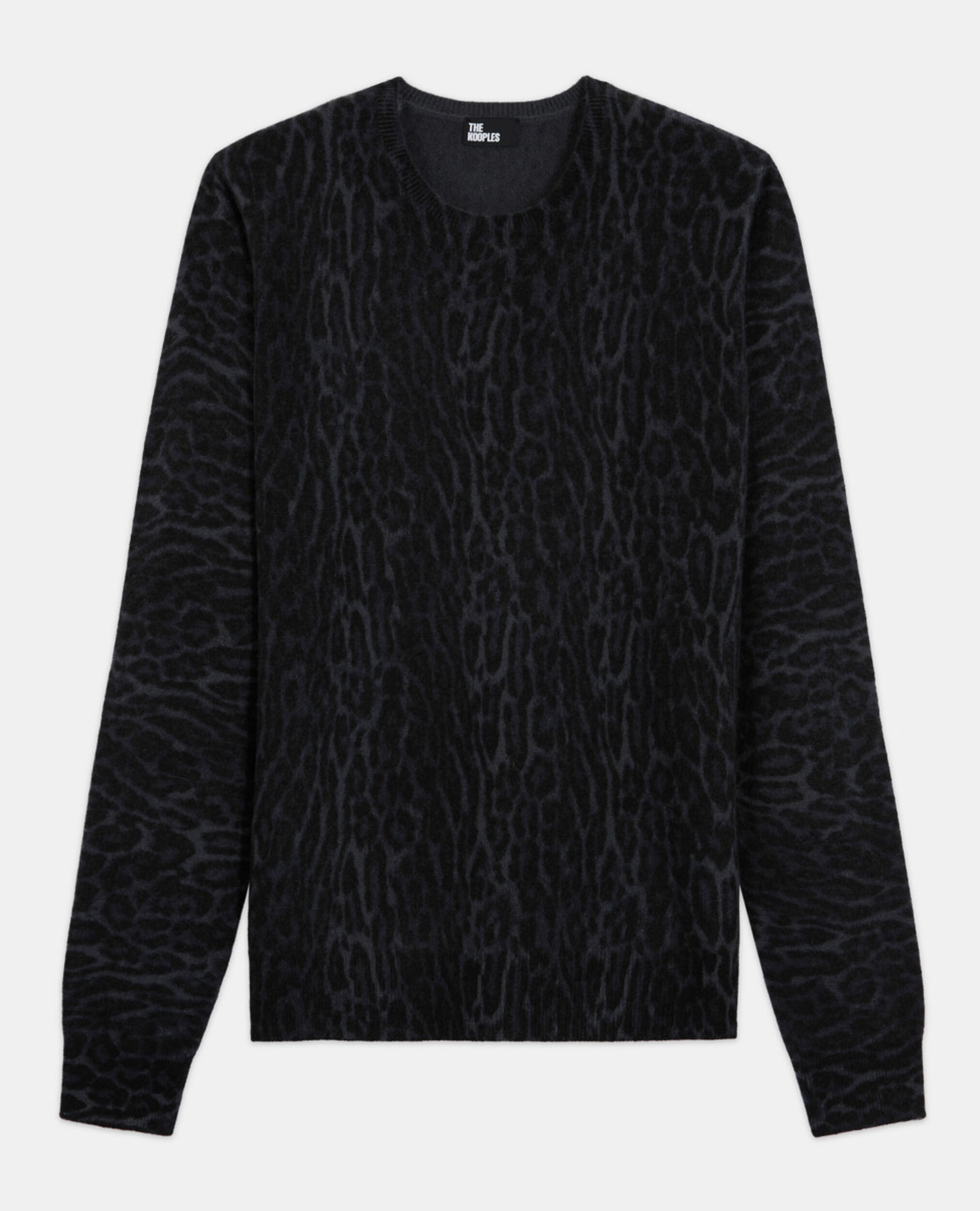 Pull en cachemire léopard, BLACK GREY, hi-res image number null