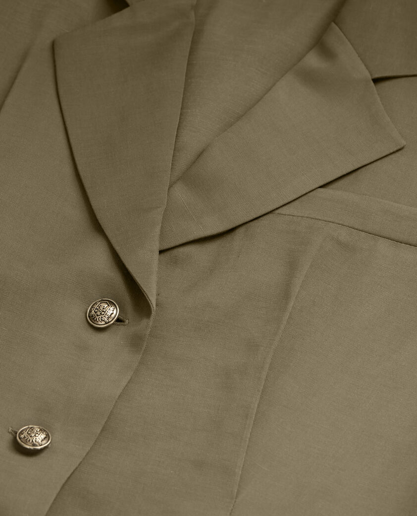 The Kooples WOMEN KAKI short khaki dress