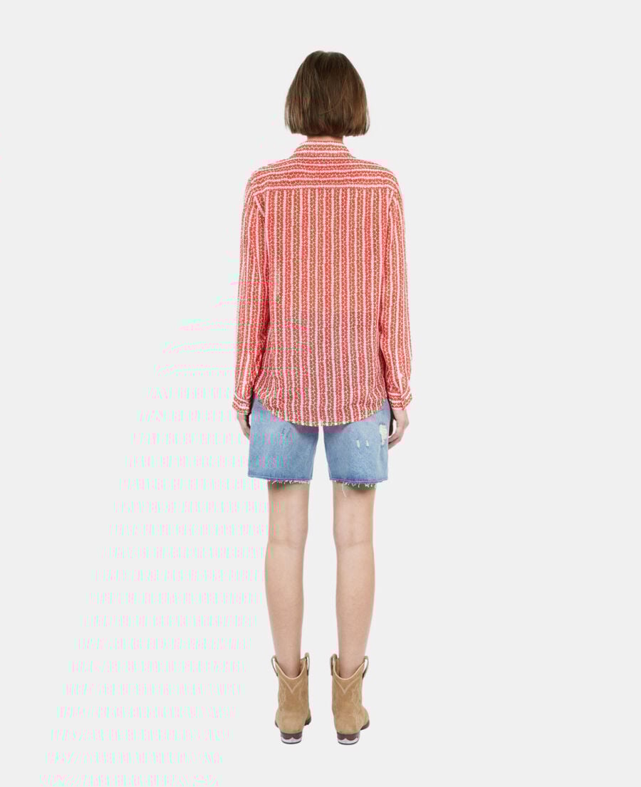 The Kooples DAMEN RED WHITE bedrucktes hemd