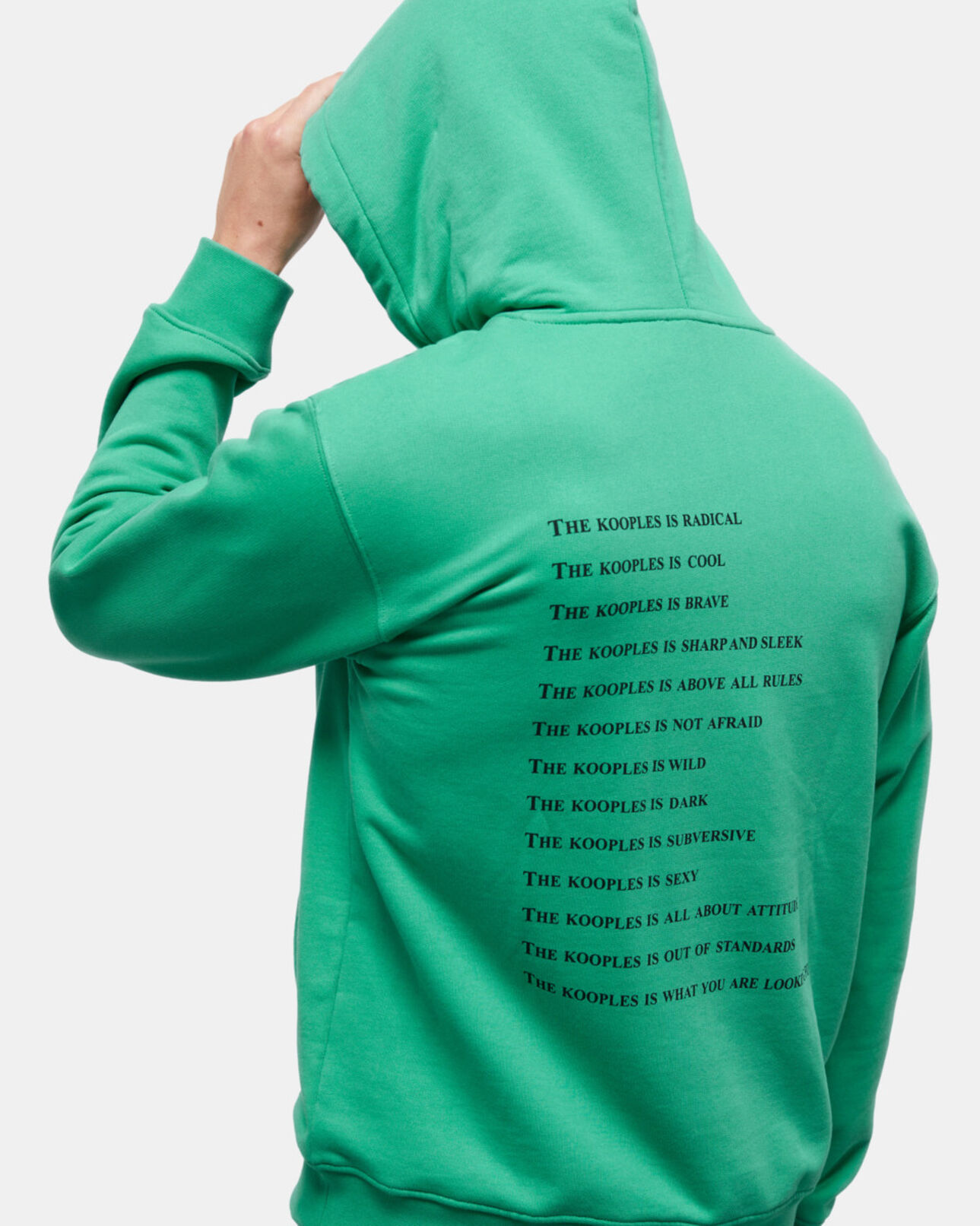 The Kooples HOMME GREEN sweatshirt what is vert