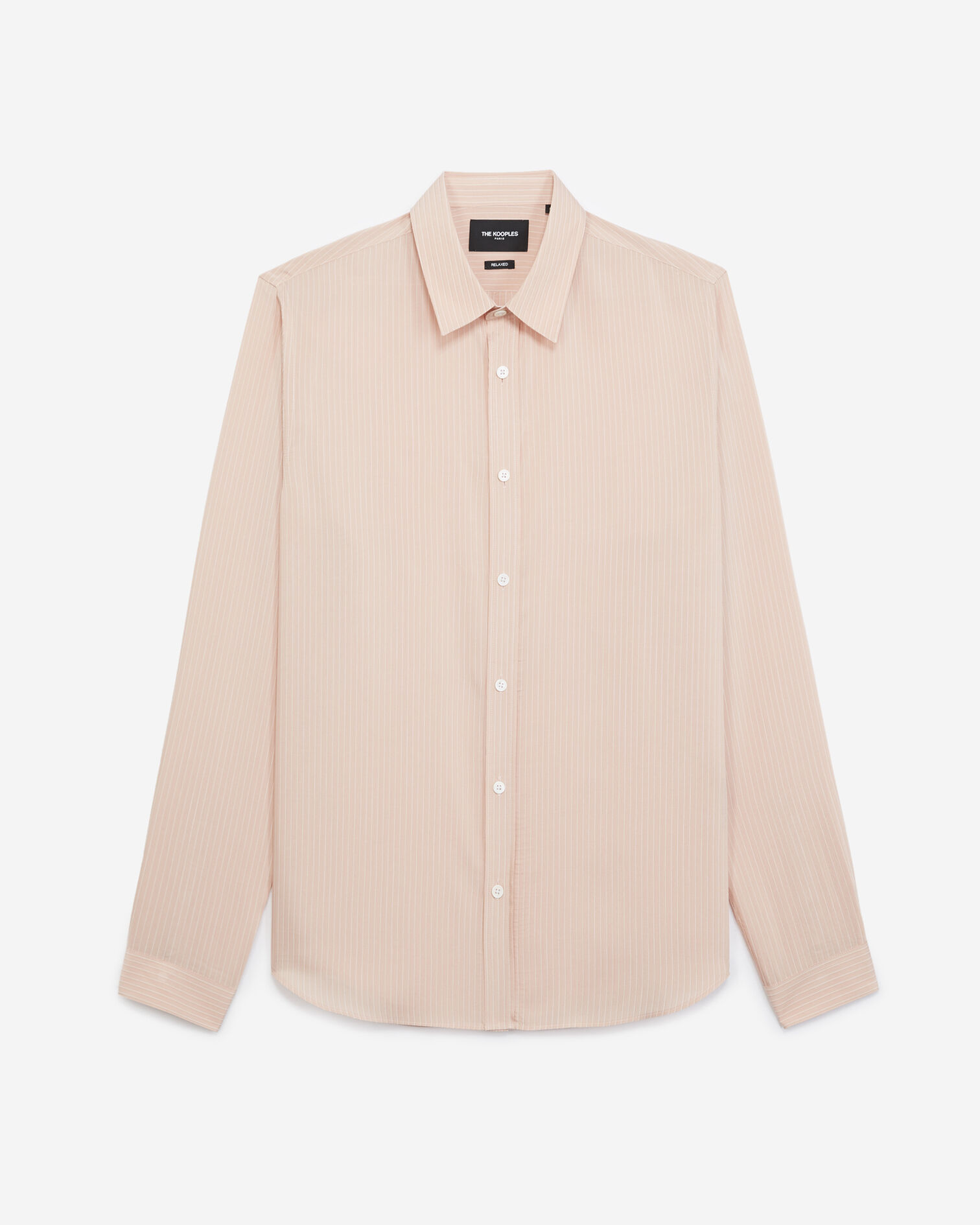 Chemise rose pâle à rayures col classique, PINK-WHITE, hi-res image number null