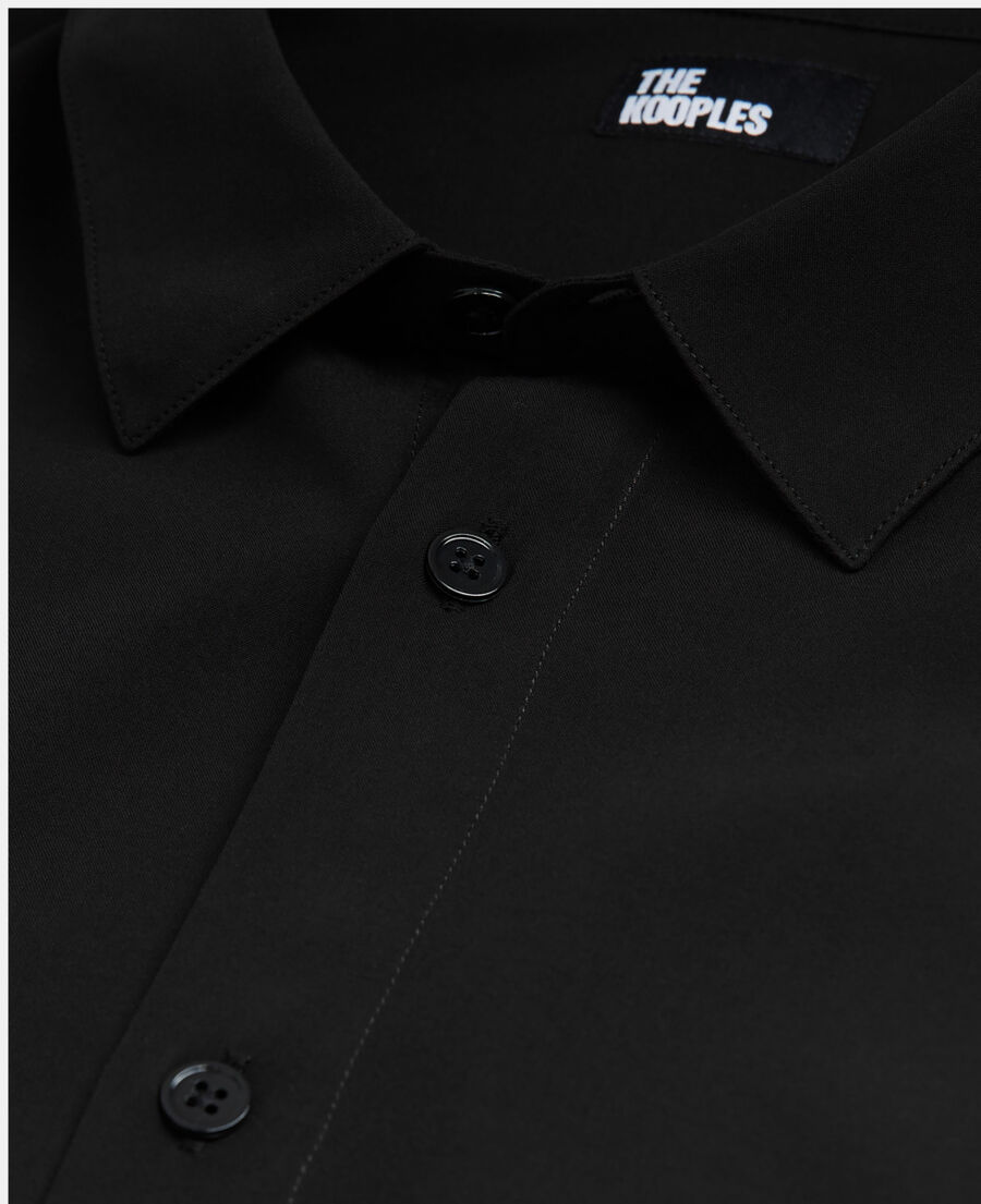 The Kooples MEN BLACK black shirt  with classic collar