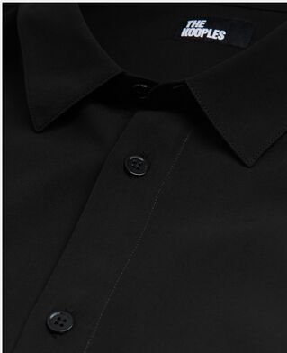 The Kooples MEN BLACK black shirt  with classic collar