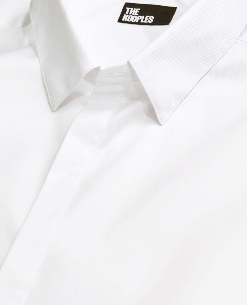 The Kooples MEN WHITE classic white collar shirt