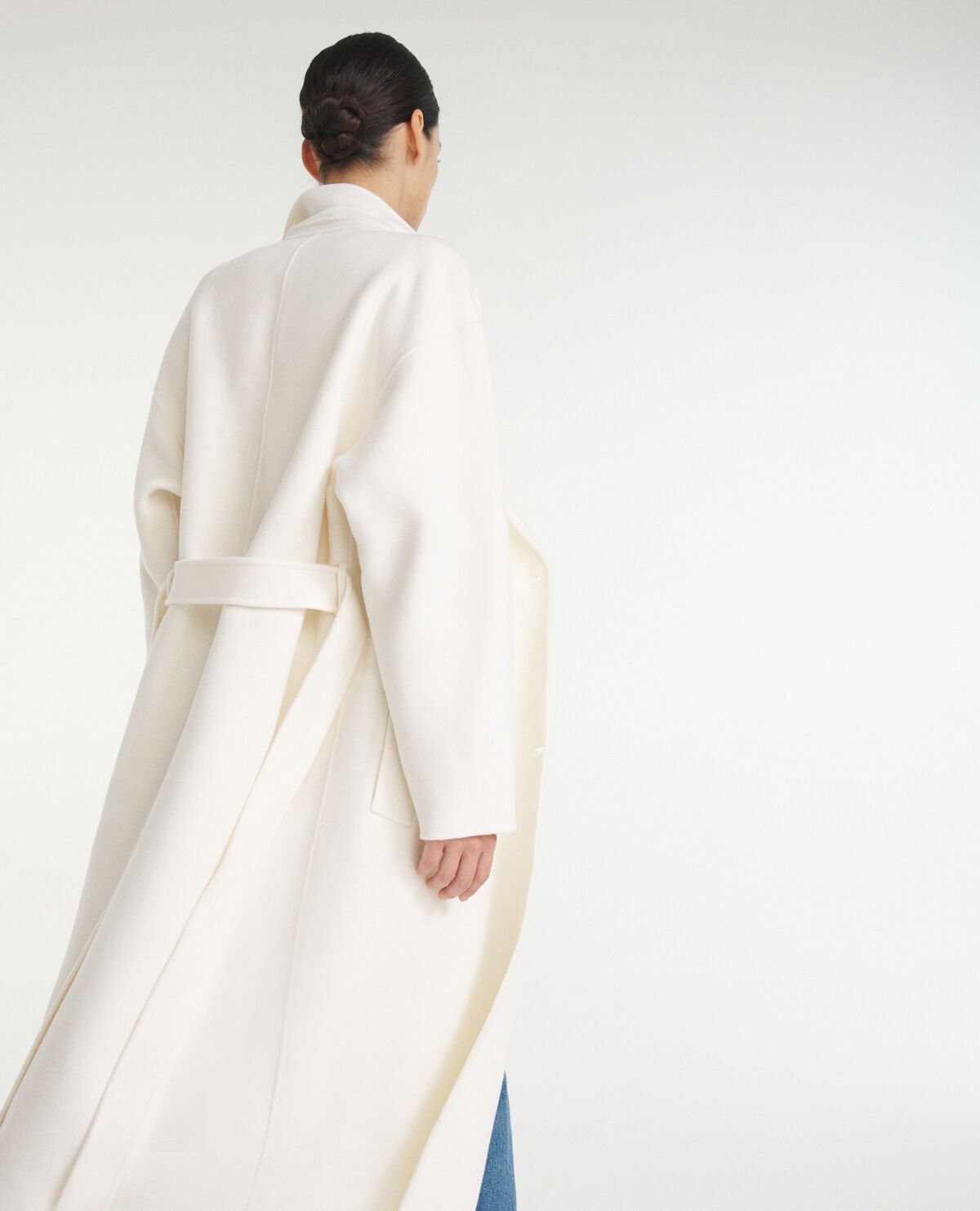 Manteau best sale laine ecru