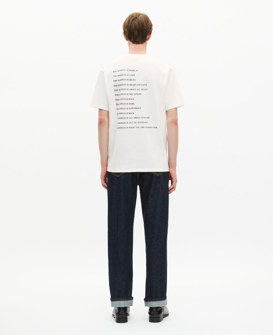 The Kooples HOMME WHITE t-shirt what is &agrave; strass blanc