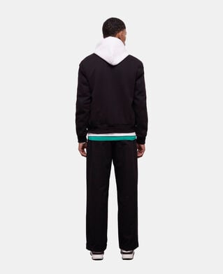 The Kooples HOMME BLACK blouson détails cuir noir