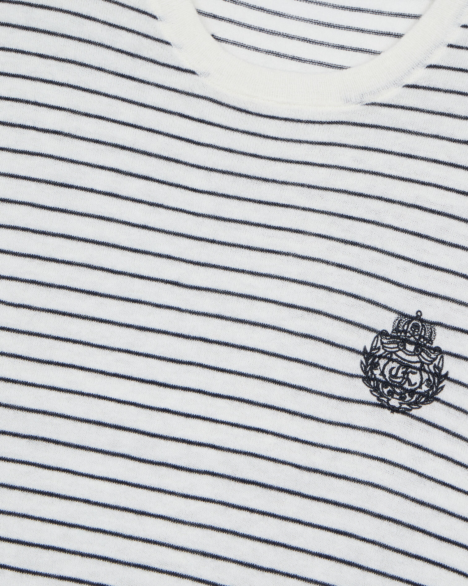 Jersey escudo rayas lana cachemira, WHITE / BLUE, hi-res image number null