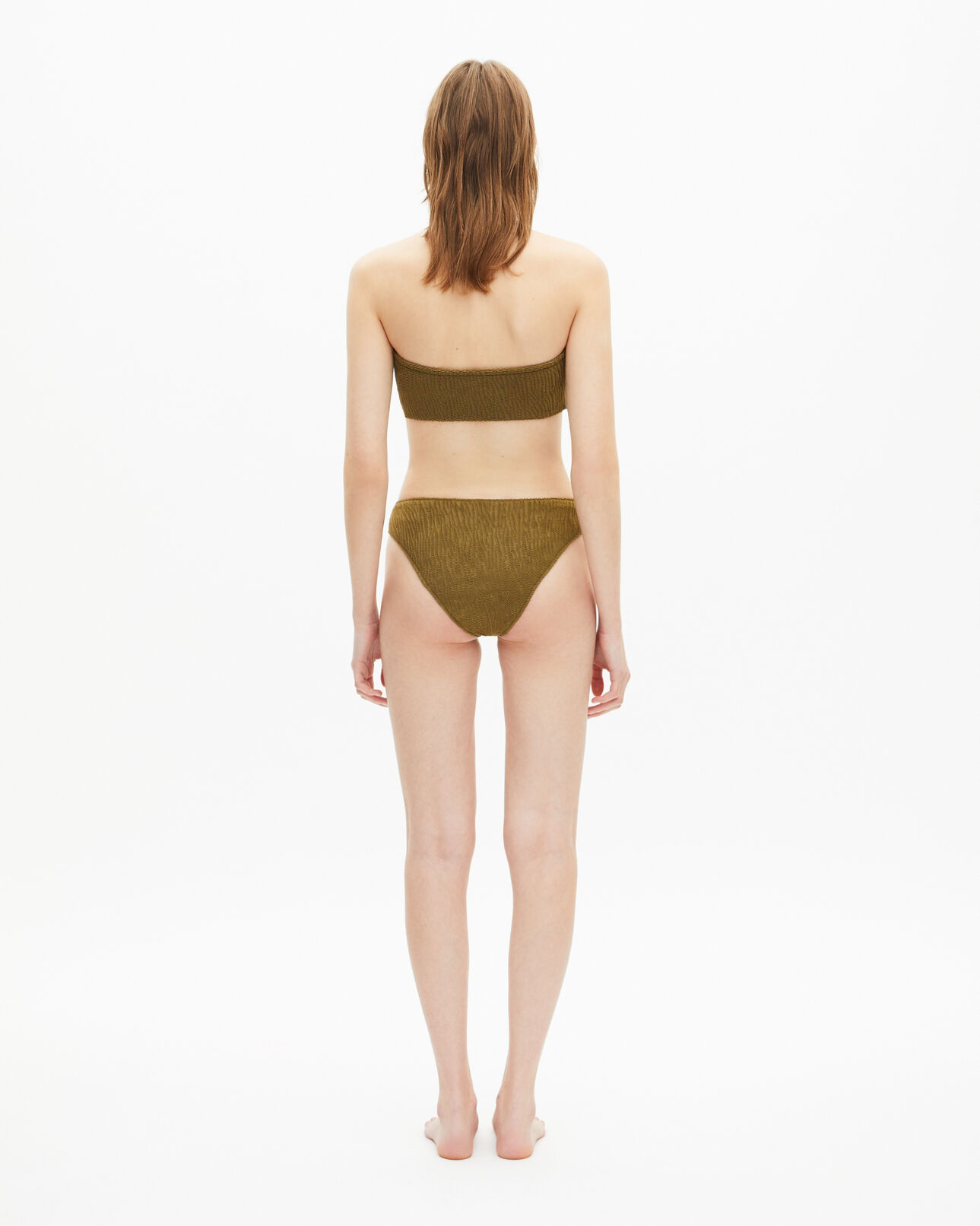 The Kooples FEMME KAKI haut de maillot de bain the kooples x luz bandeau kaki