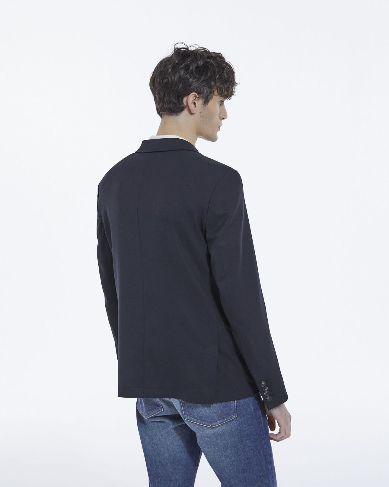 The Kooples H NAVY suit jacket in wool