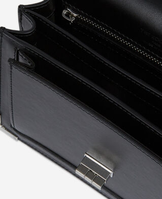 The Kooples WOMEN BLACK BRUT small emily bag in black leather