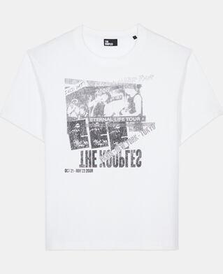 The Kooples F WHITE white eternal life tour serigraphy t-shirt
