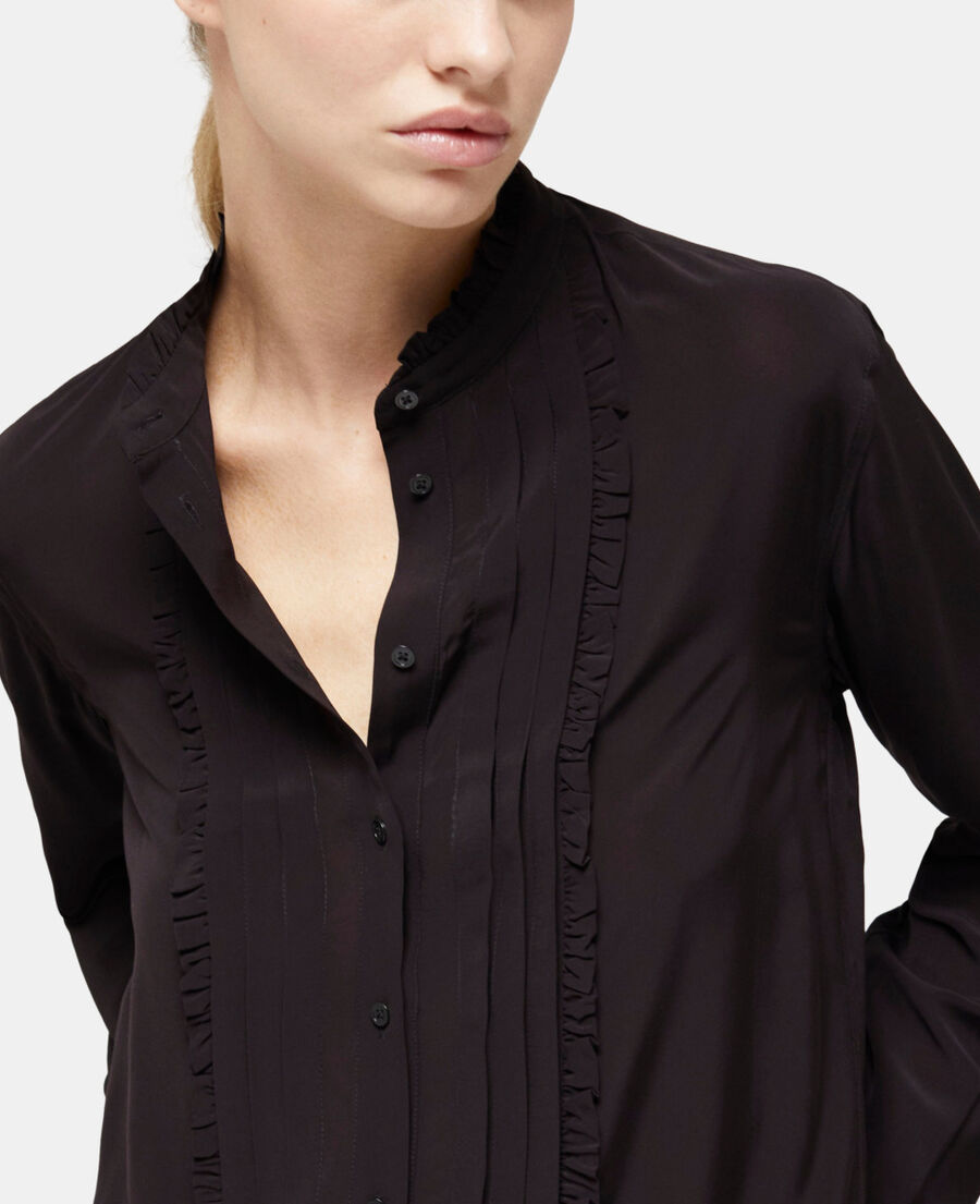 The Kooples F BLACK black flowing shirt