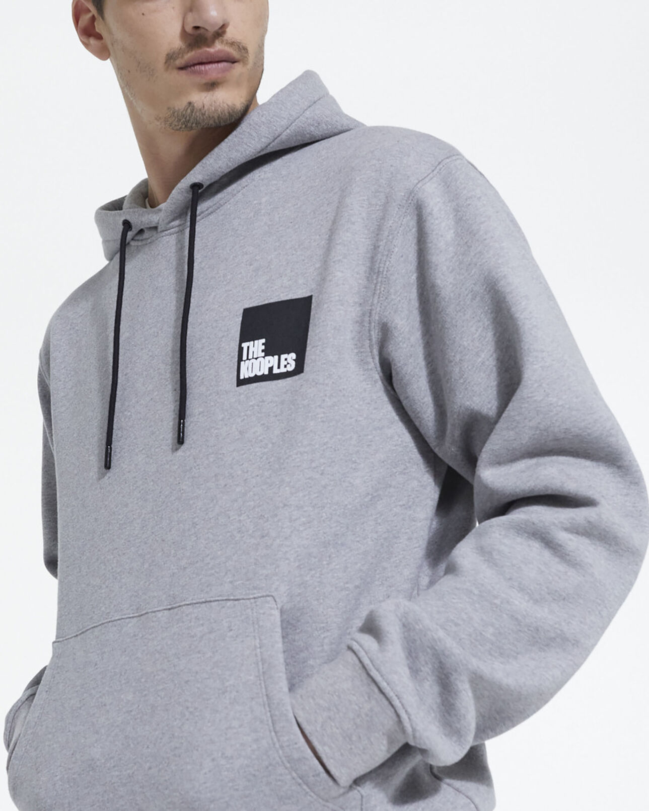The Kooples HOMME GREY MELANGE sweat gris