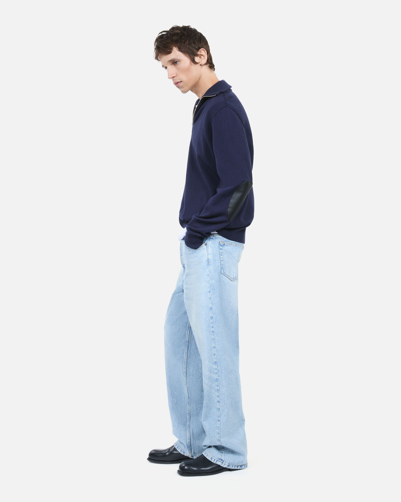 The Kooples MEN NAVY navy blue wool sweater