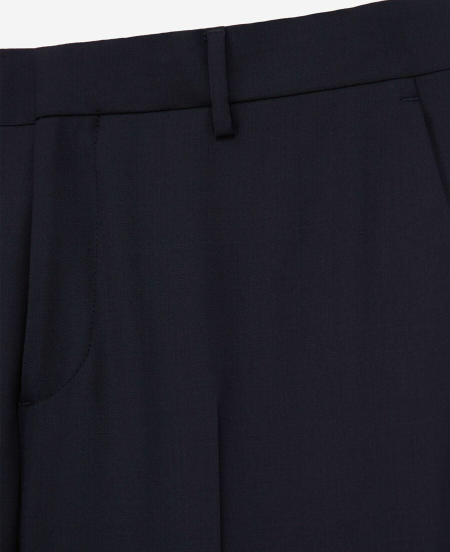 The Kooples MEN DARK NAVY blue slim-fit wool suit pants