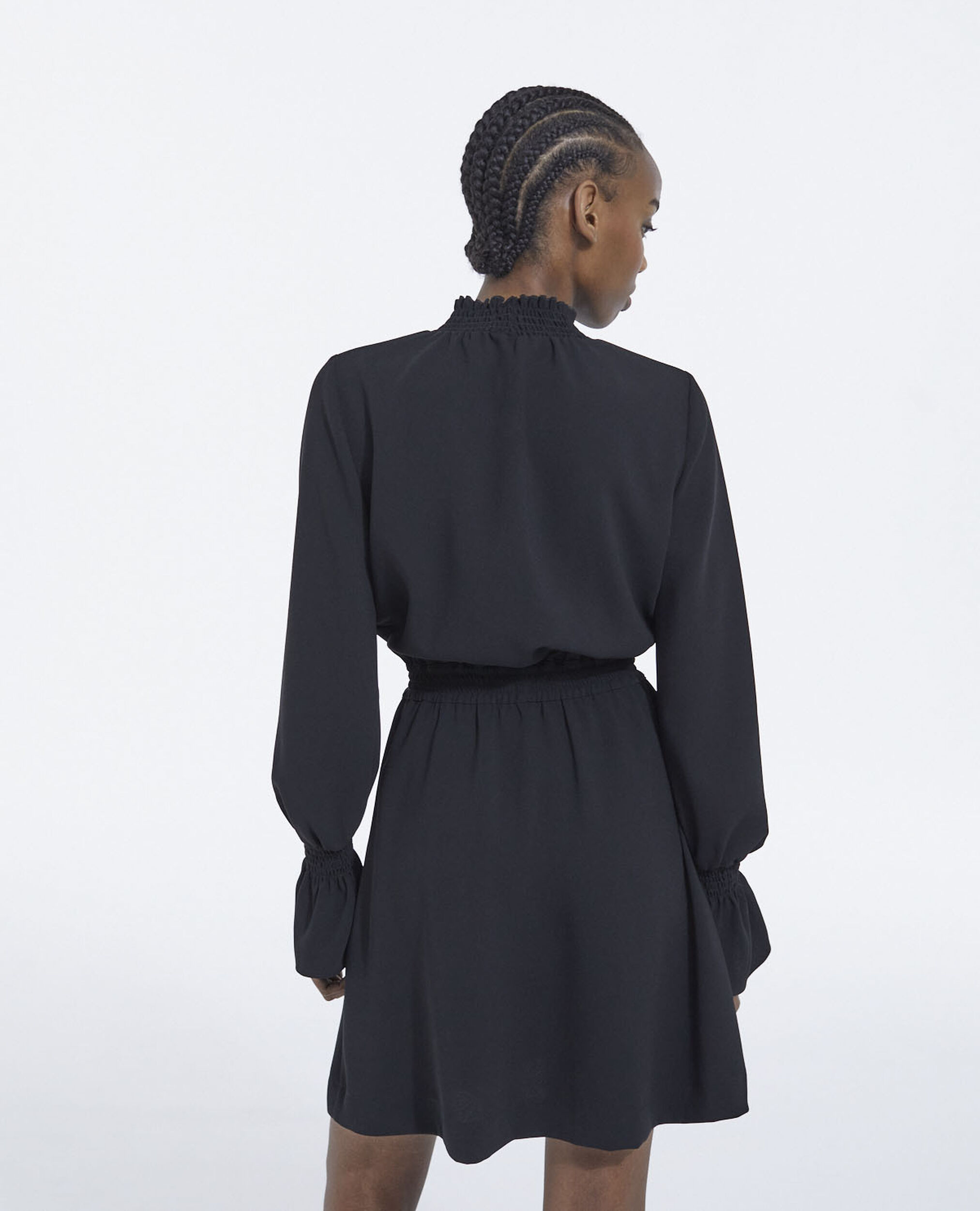 Short dress with high neck, BLACK, hi-res image number null