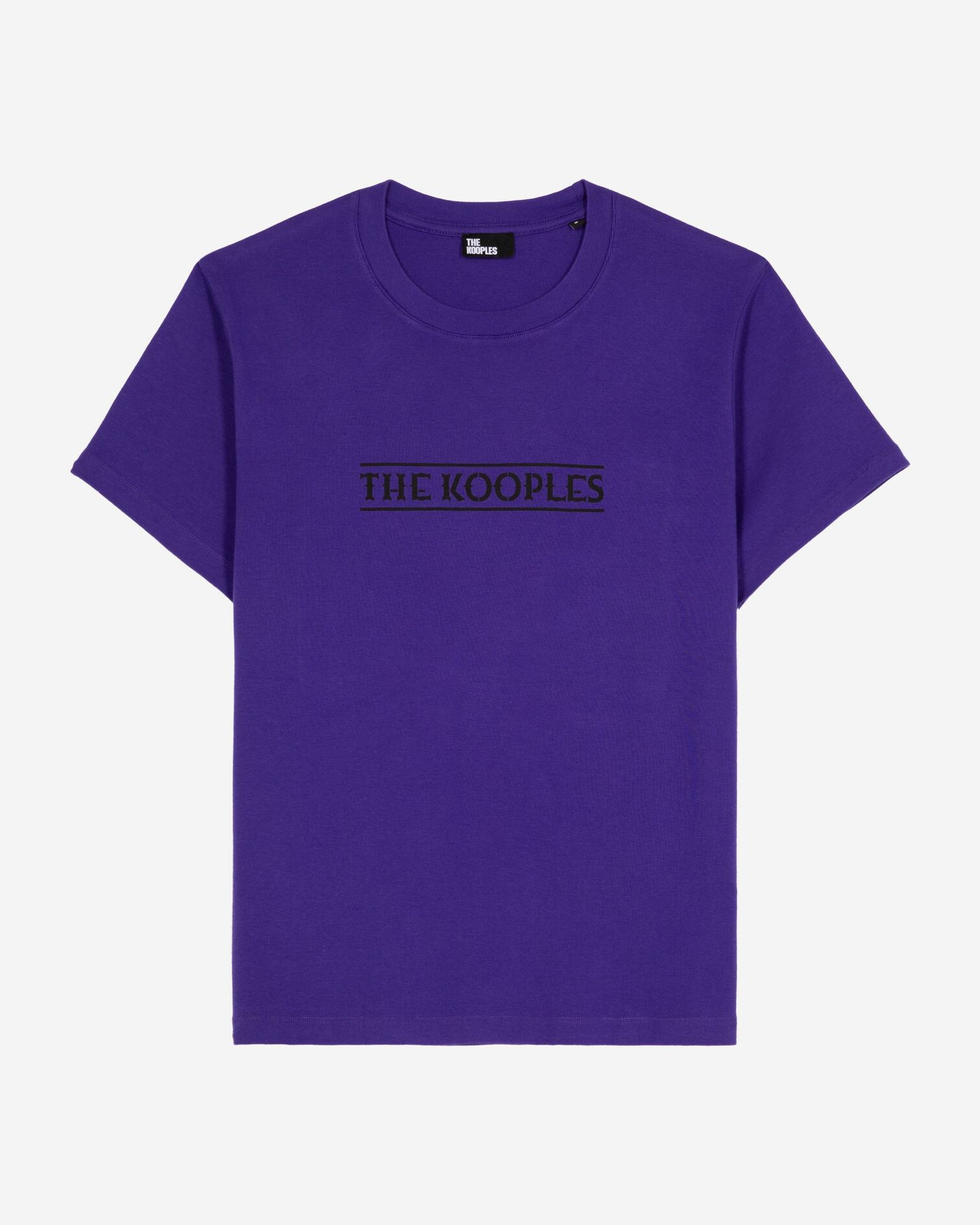 T-shirt with purple print, ELECTRIC BLUE, hi-res image number null