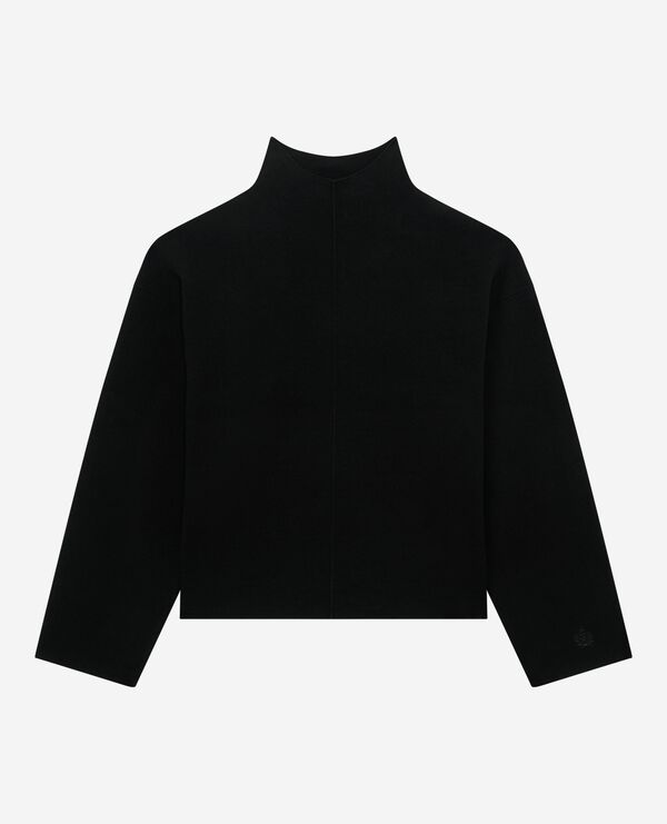 The Kooples FEMME BLACK pull col cheminée noir