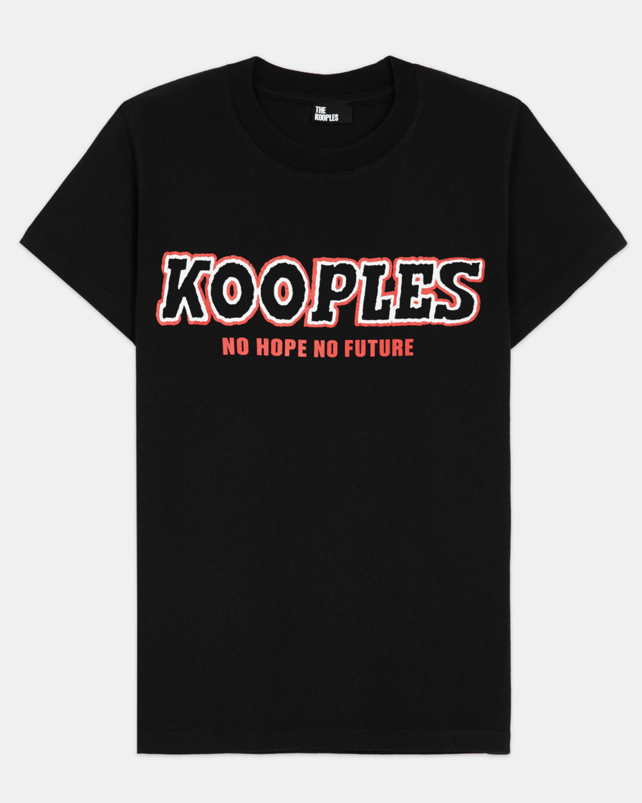 The Kooples WOMEN BLACK black t-shirt with screen print