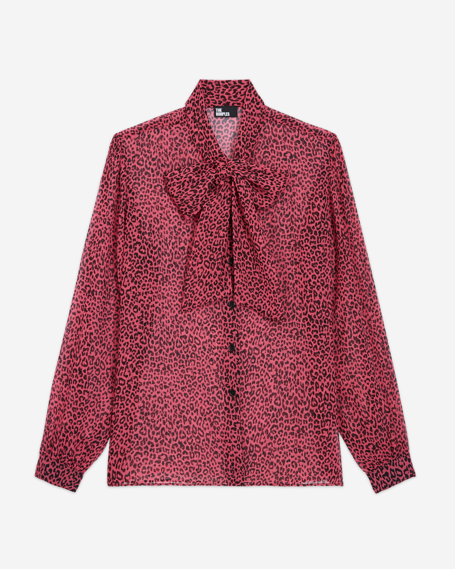 Pink leopard-print shirt, PINK BLACK, hi-res image number null