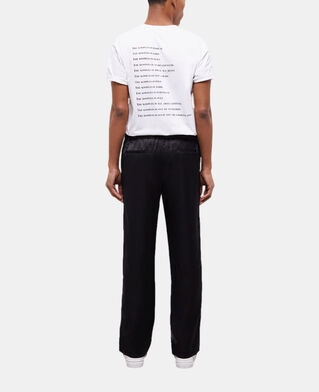 The Kooples HERREN BLACK schwarze hose mit satin-effekt