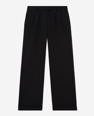 The Kooples FEMME BLACK pantalon large noir