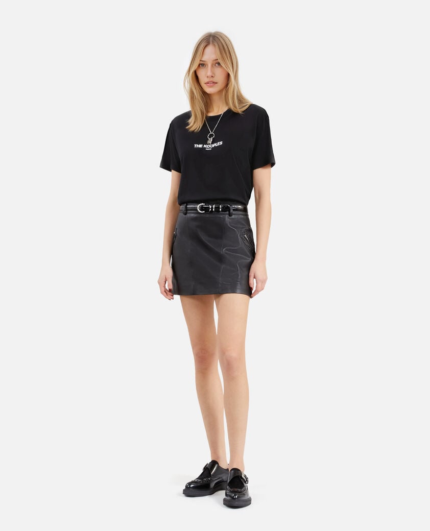 The Kooples FEMME BLACK t-shirt logo noir