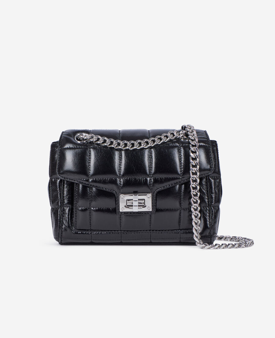 The Kooples WOMEN BLACK black quilted leather bag