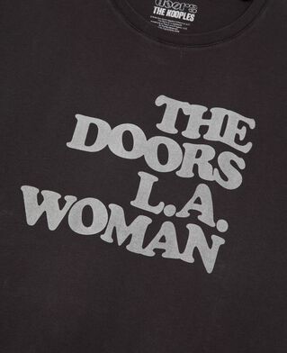 The Kooples UNISEX BLACK WASHED gemischtes t-shirt the doors x the kooples schwarz