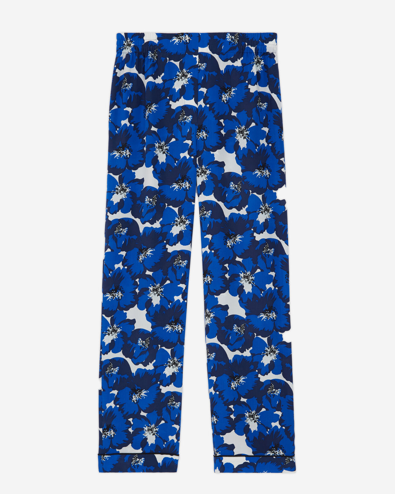 The Kooples WOMEN BLUE silk printed pants