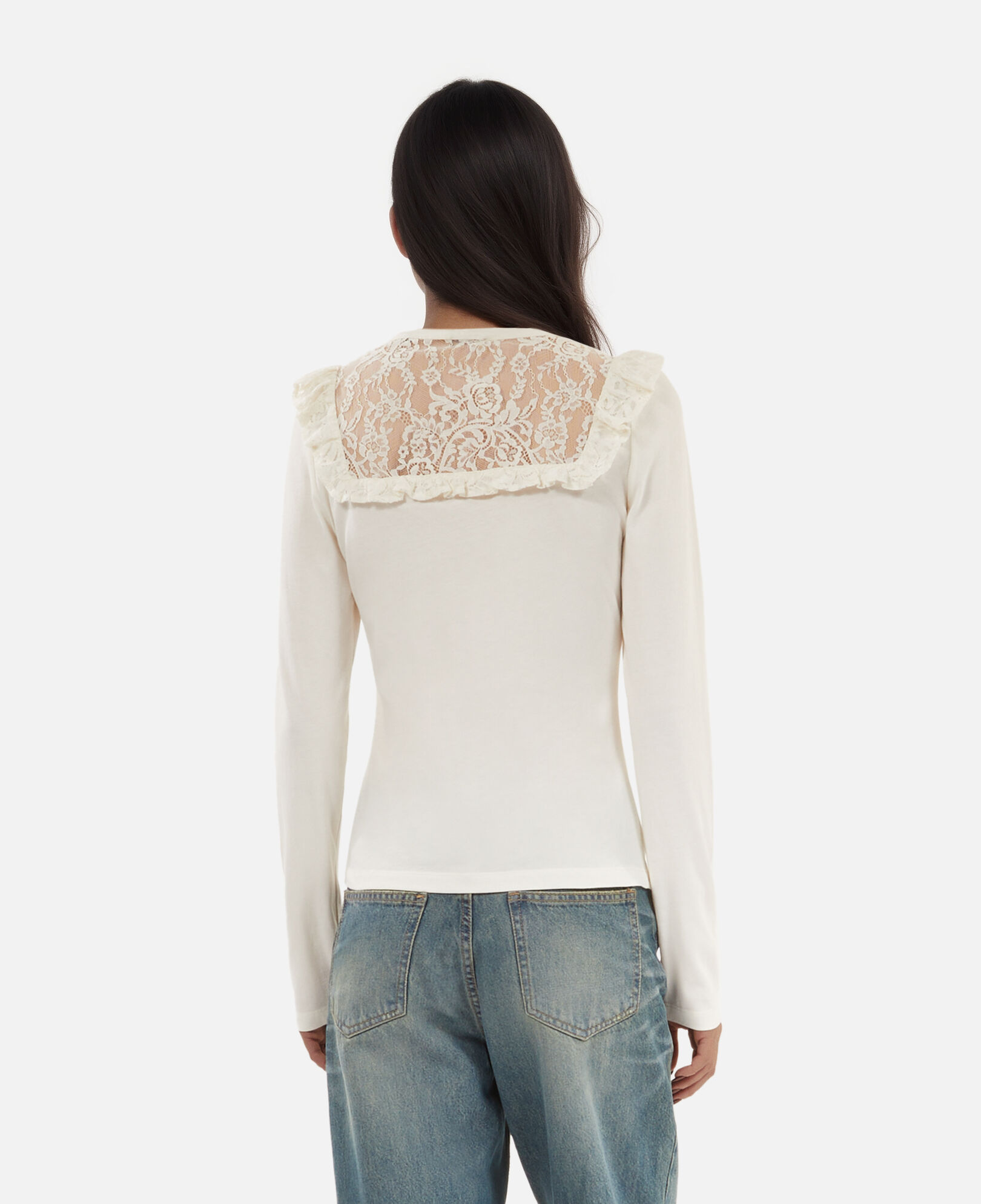 The Kooples WOMEN WHITE long-sleeved white t-shirt
