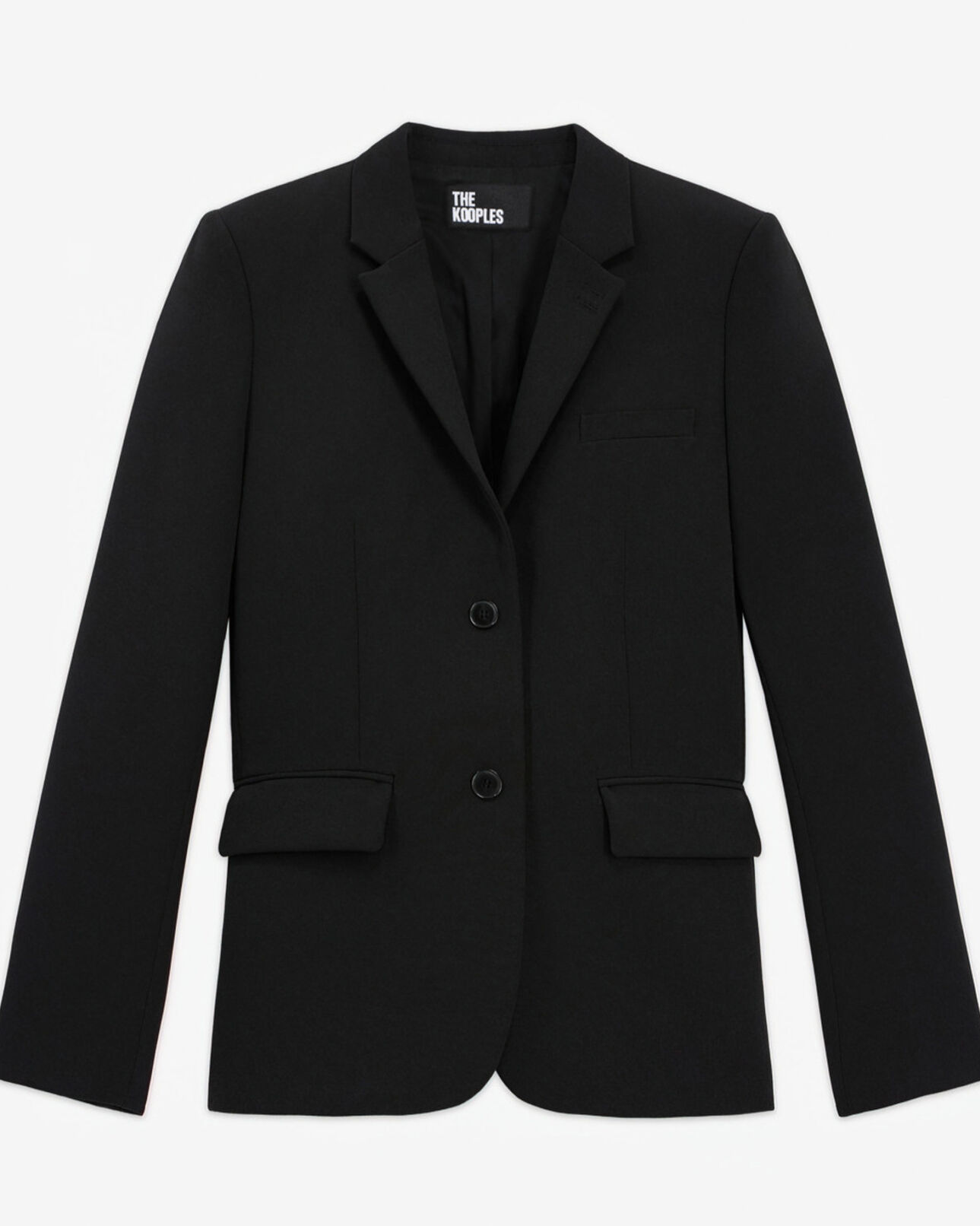 The Kooples MUJER BLACK chaqueta de traje de crepé negra