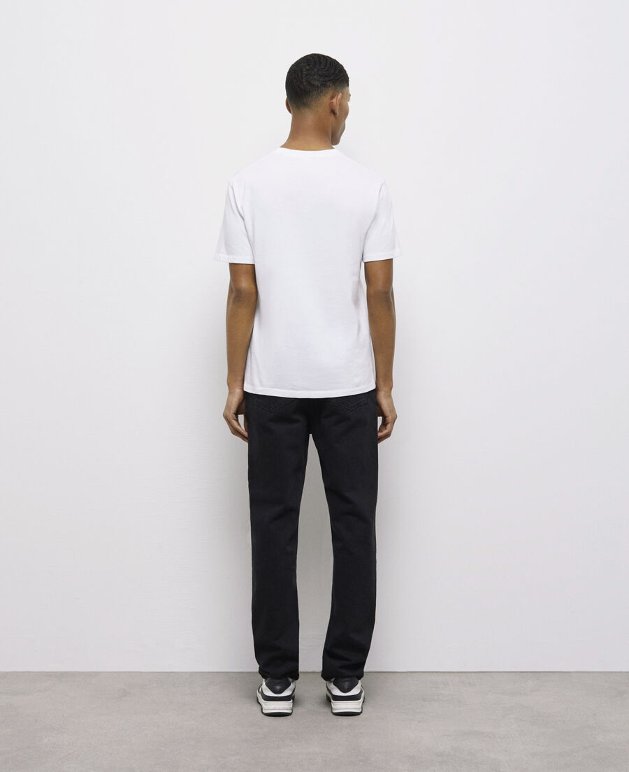 men's the kooples white logo t-shirt