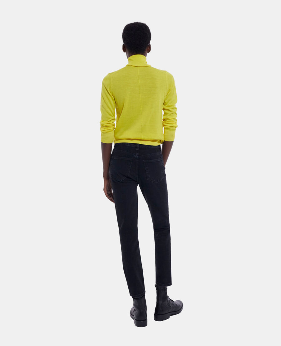 yellow wool sweater