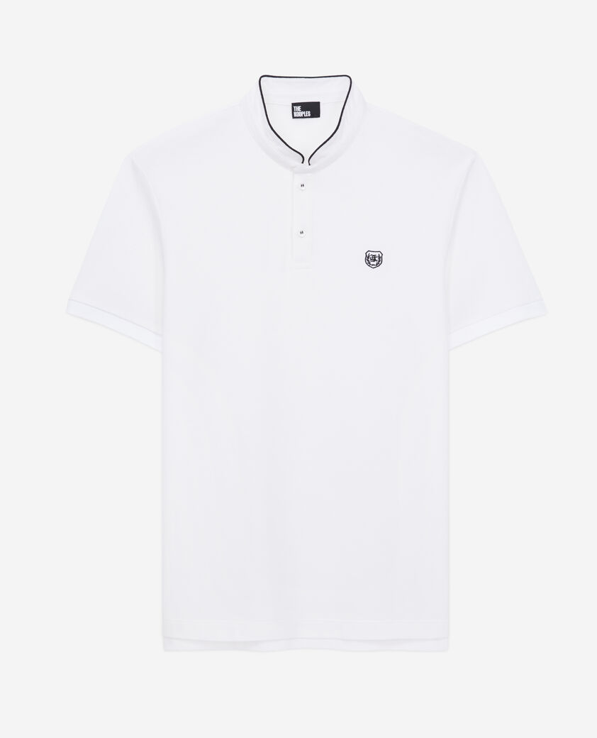 The Kooples MEN WHITE white cotton polo t-shirt